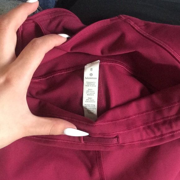 🍷Wine red lululemon leggings - Picture 11 of 11